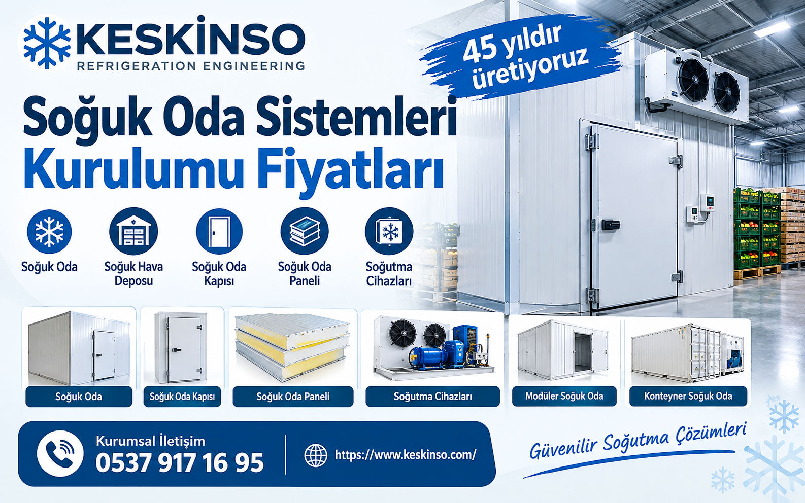 Soğuk Oda Sistemleri Kurulumu Fiyatları