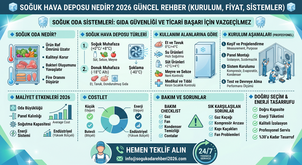 🧊 SOĞUK HAVA DEPOSU TÜRLERİ
