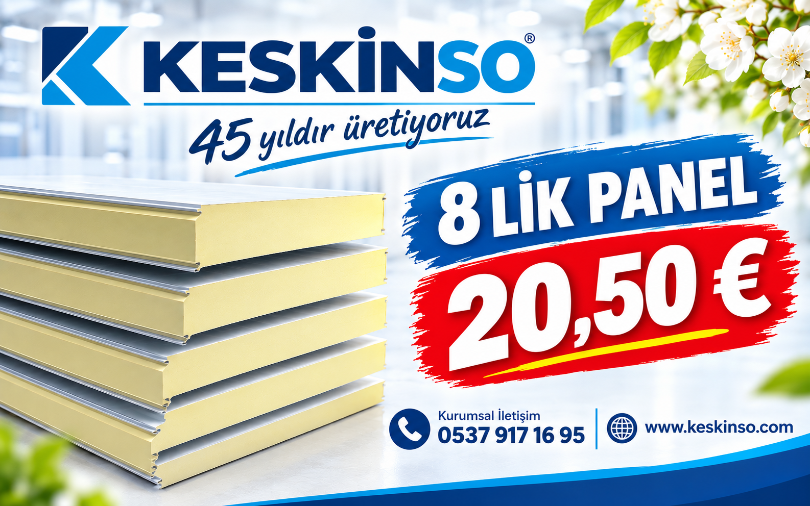 80 mm Soğuk Oda Paneli
