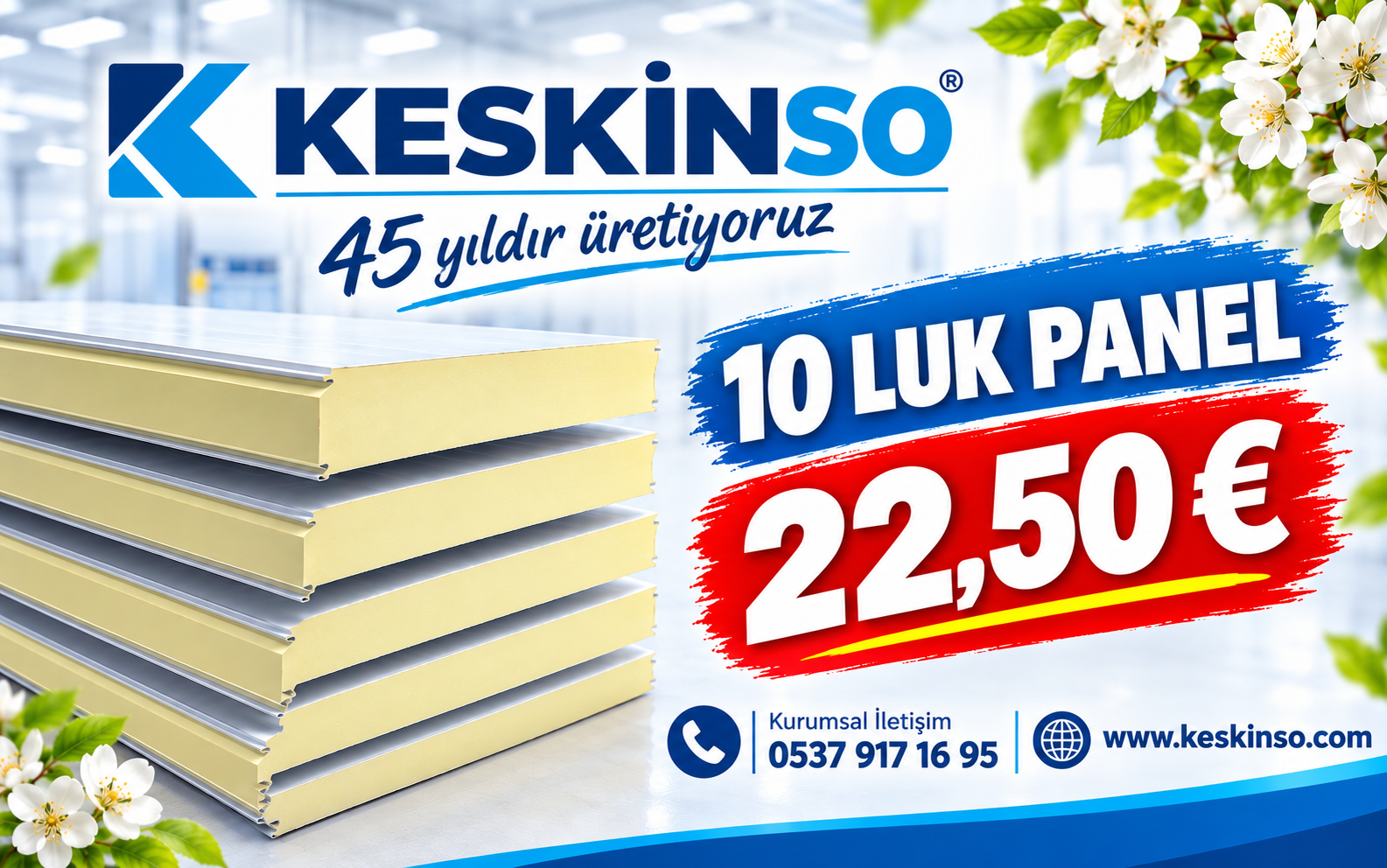 100 mm Soğuk Oda Paneli