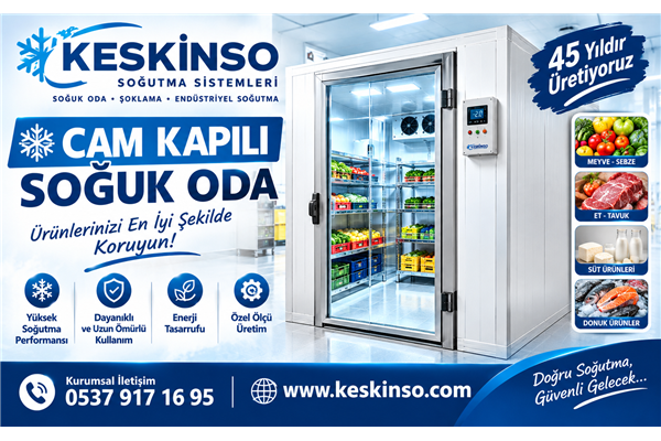 CAM KAPILI SOĞUK ODA